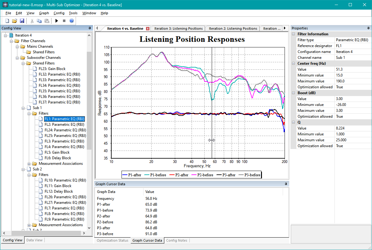 Multi-Sub Optimizer Main Window