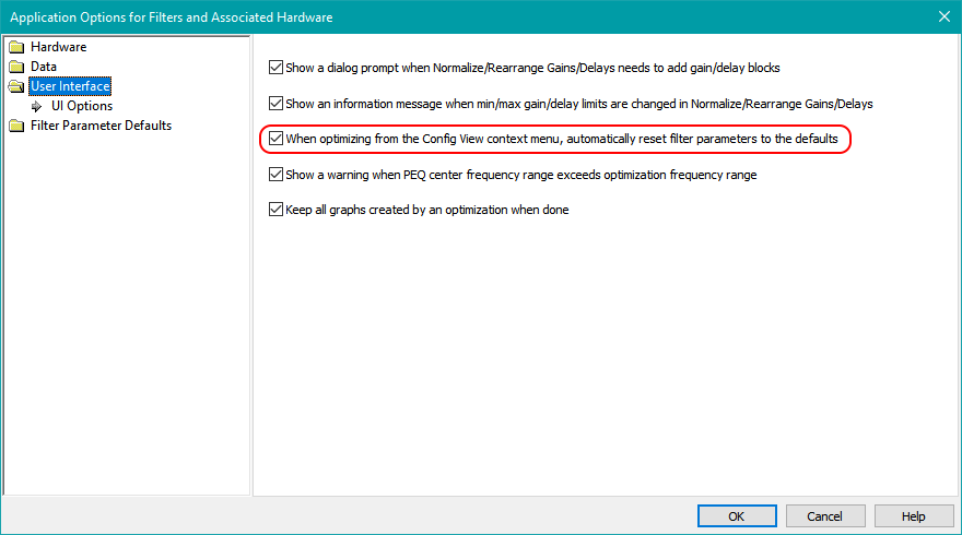 Force Parameter Reset Before Optimization