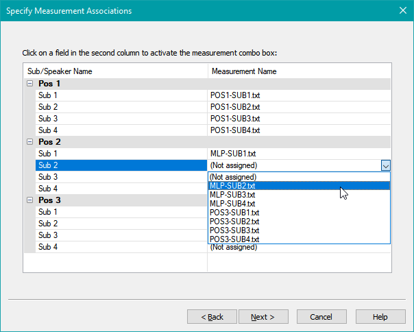 Measurement Associations Wizard Page After Most Associations Complete