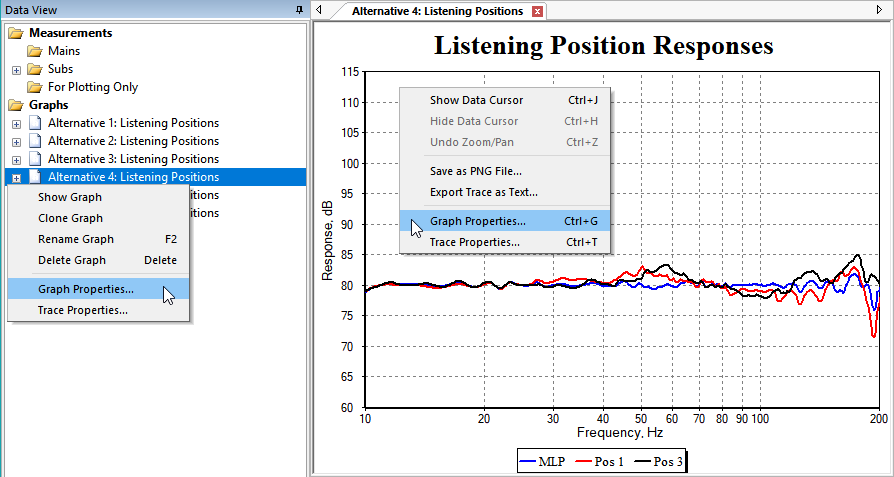 The Two Ways of Launching the Graph Properties Property Sheet For a Single Graph