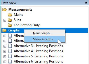 Show Graphs from Context Menu