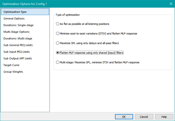 Choose the Optimization Type