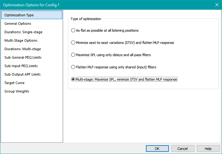 Choose the Optimization Type